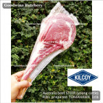 Beef rib TOMAHAWK Australia STEER (young cattle) DIAMANTINA frozen portioned 1 rib +/- 1.6kg (price/kg)